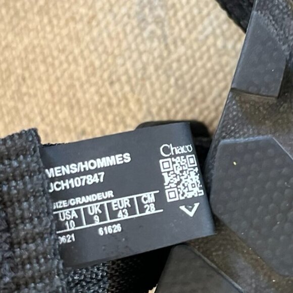 Chaco Men's Black Lowdown Outdoor Summer Beach Sandals Sz 10 - Picture 4 of 9